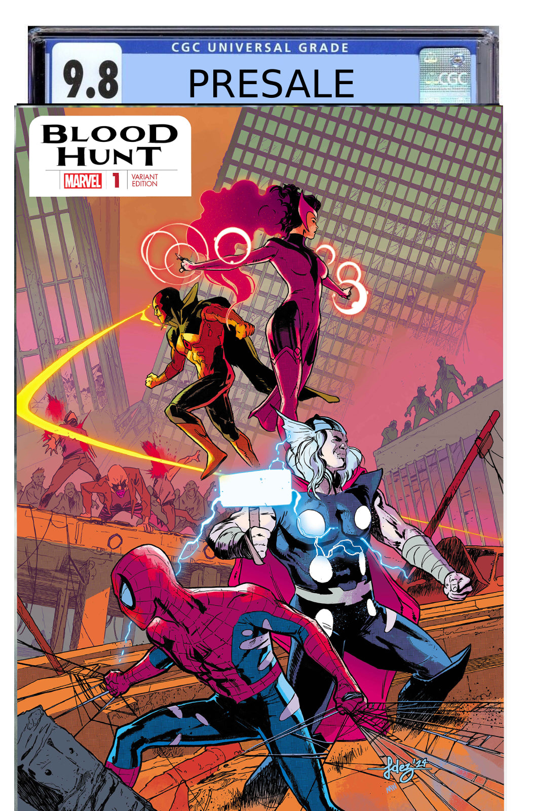 BLOOD HUNT #1 FERNANDEZ FOIL VARIANT COVER GUARANTEED CGC 9.8 PRESALE MAY 1 2024