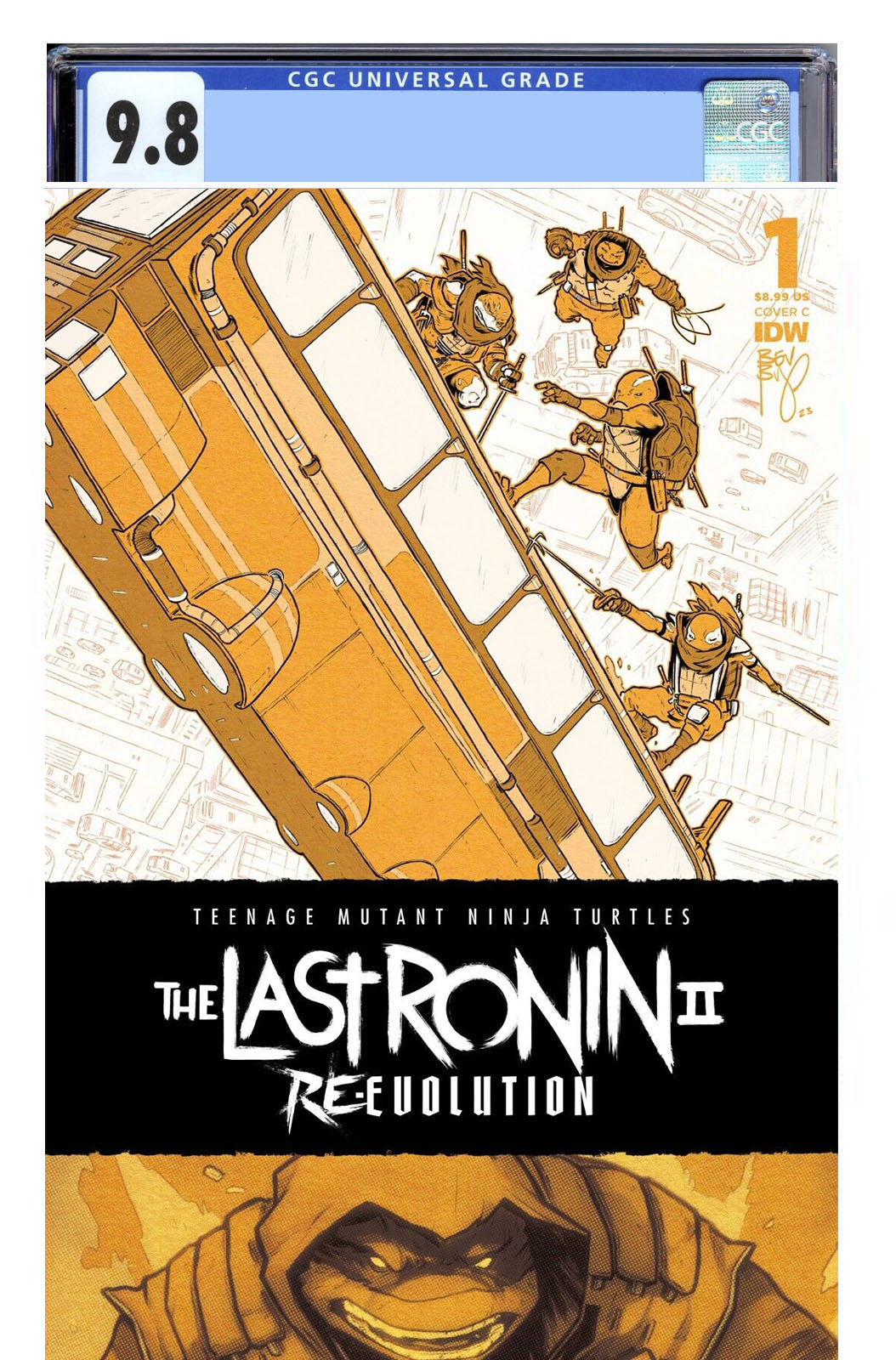 TMNT THE LAST RONIN #1 II Re-Evolution Cover C Bishop IDW COMICS GUARANTEED CGC 9.8 PRESALE FEB 28 2024