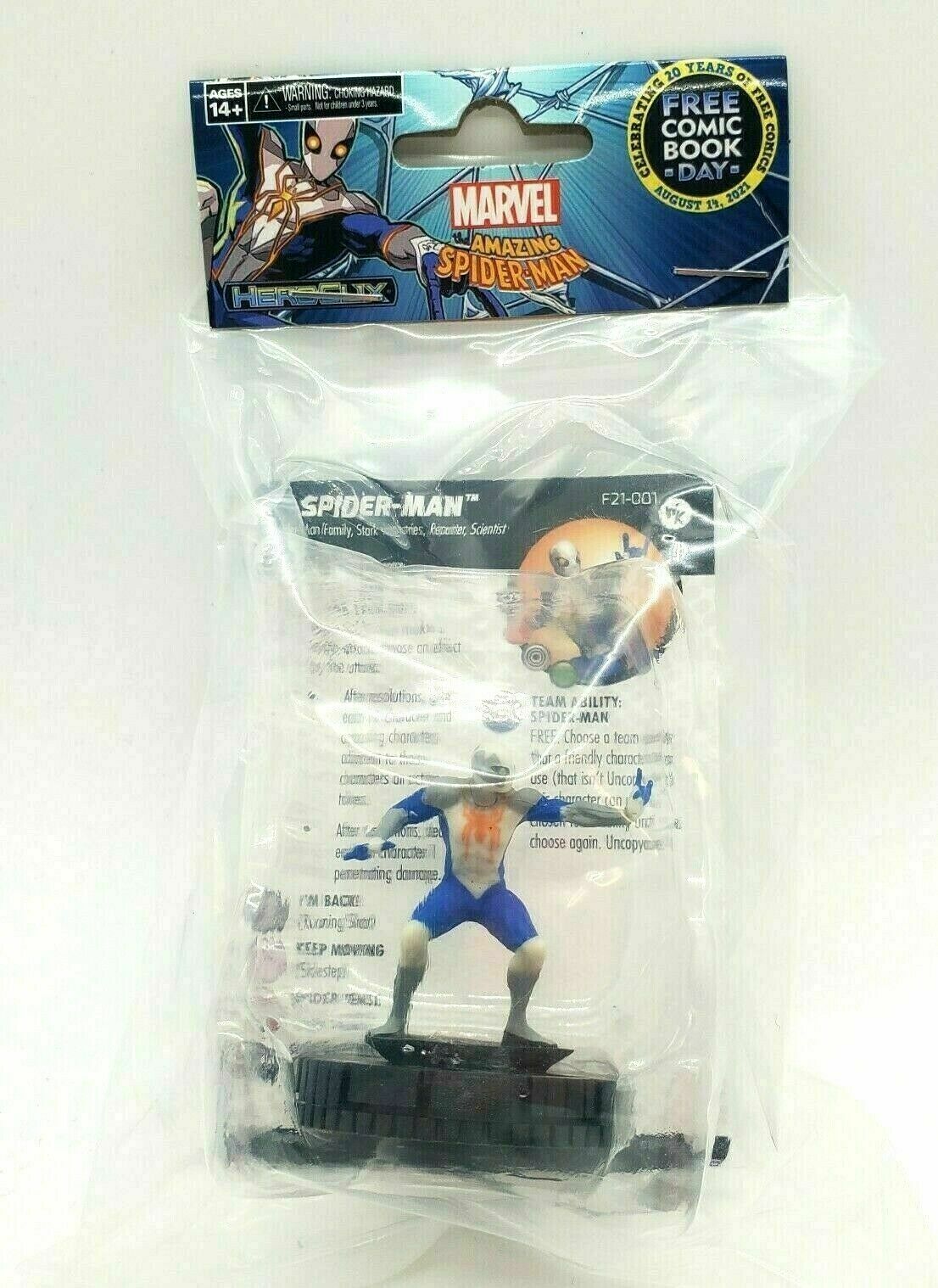 FCBD 2021 Amazing Spider-Man Heroclix #F21-001 Sealed!!