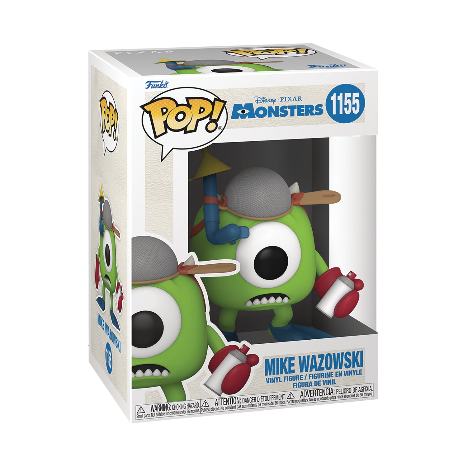 monsters inc collectibles POP DISNEY MONSTERS INC 20TH MIKE W/ MITTS VINYL FIGURE #1155