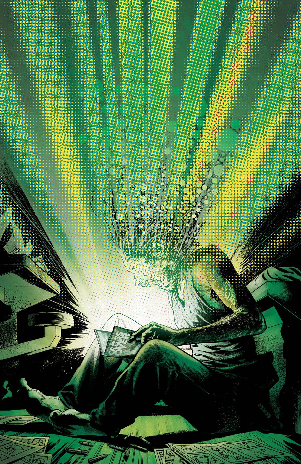 CROSSOVER # 12 1:25 VIRGIN VARIANT WALKING DEAD NEGAN APPEARANCE