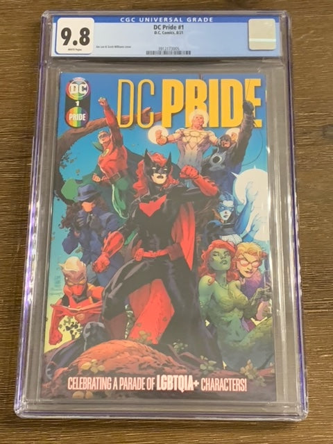 DC Pride #1 CGC 9.8 Jim Lee Scott Williams CGC 9.8 White Pages DC Comics 2021