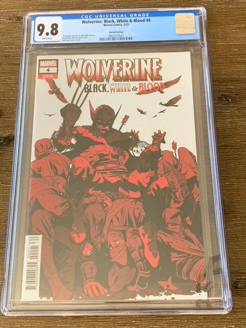 Wolverine Black White and Blood #4 1:25 Asrar Cover CGC 9.8 Marvel Comics