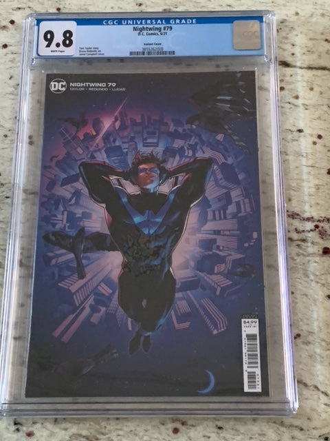 Nightwing #79 1st first cameo of Hearltess! Campbell Var CGC 9.8 2021 DC Comics