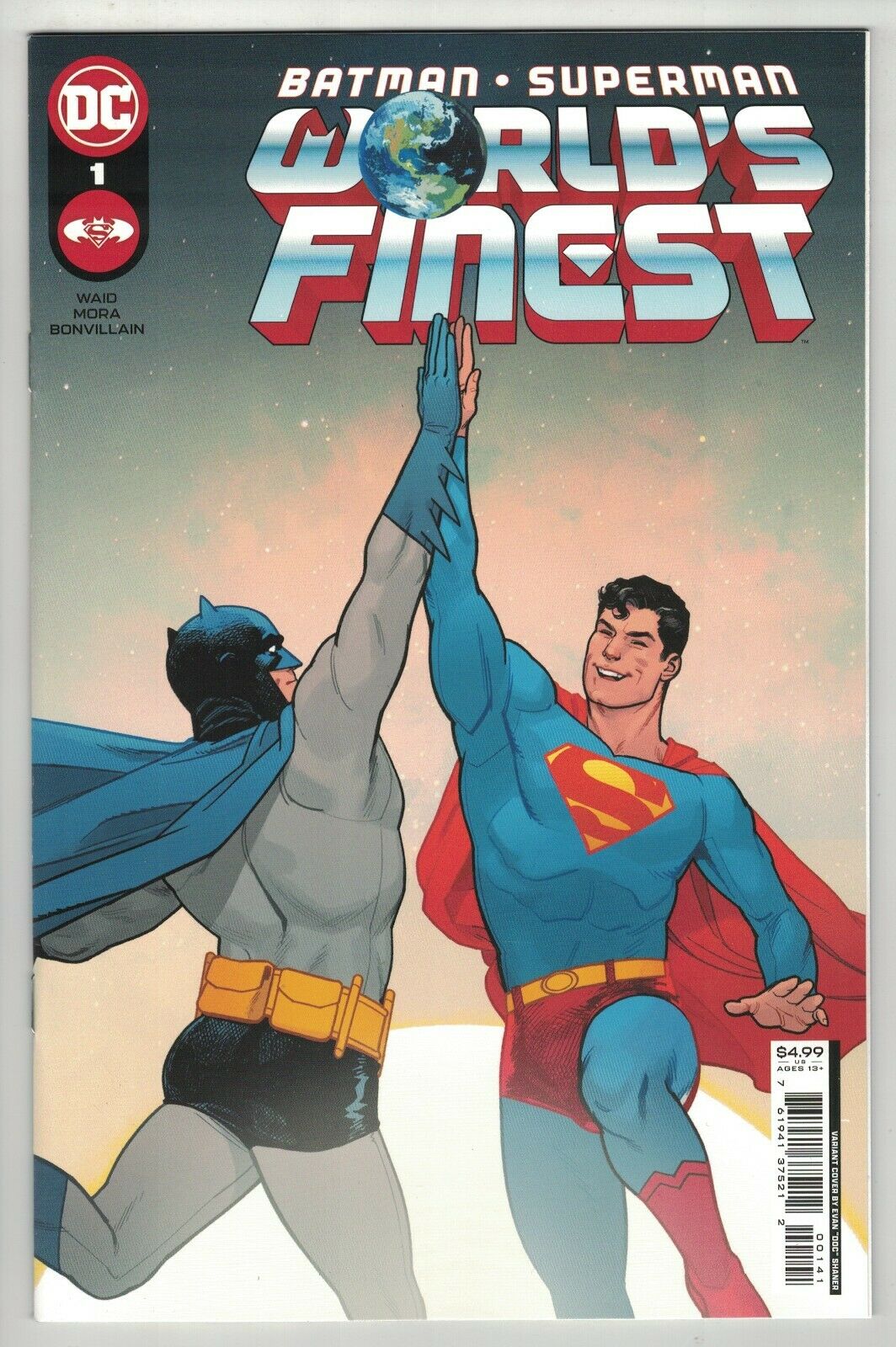 BATMAN SUPERMAN WORLDS FINEST#1 1:50 HIGH FIVE