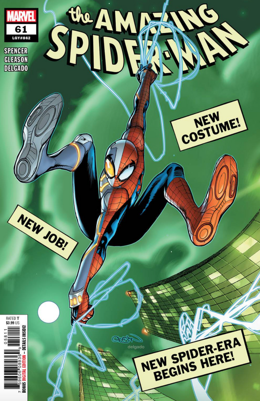 AMAZING SPIDER-MAN # 61 GLEASON COVER NEW COSTUME PRESALE SHIPS MARCH 10